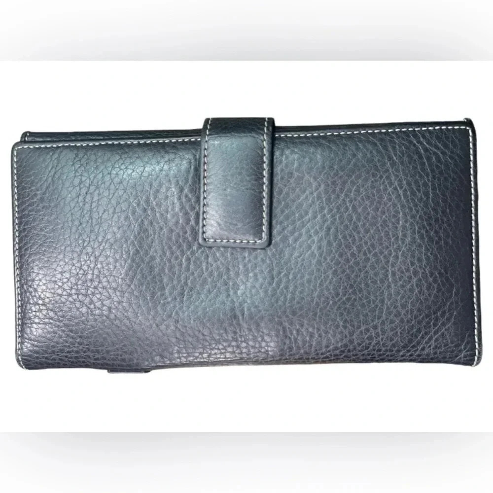 🖤Christian Dior🖤 | 2001 Black Pebbled Leather Trifold Long Wallet - Picture 2 of 14